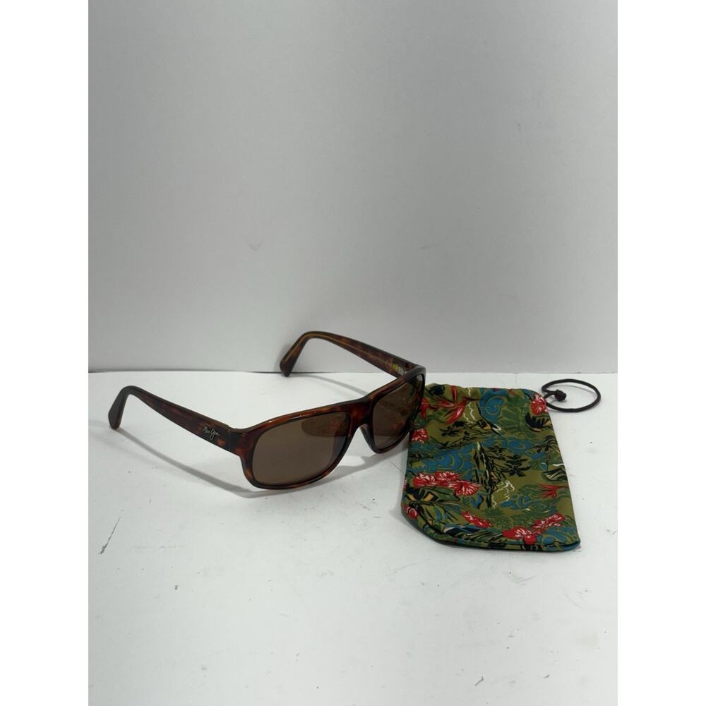 Maui Jim Free Dive Brown Tortoise Sunglasses with Soft MJ Case Made Italy READ**